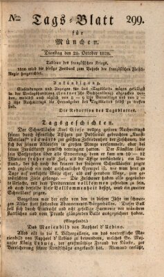 Tags-Blatt für München (Münchener Tagblatt) Dienstag 28. Oktober 1828