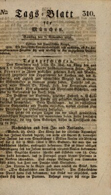 Tags-Blatt für München (Münchener Tagblatt) Samstag 8. November 1828