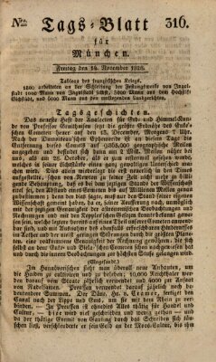 Tags-Blatt für München (Münchener Tagblatt) Freitag 14. November 1828