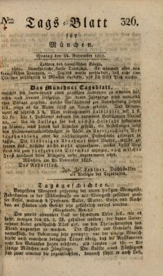 Tags-Blatt für München (Münchener Tagblatt) Montag 24. November 1828