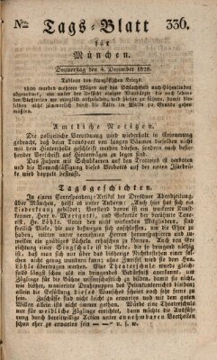 Tags-Blatt für München (Münchener Tagblatt) Donnerstag 4. Dezember 1828