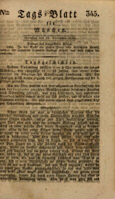 Tags-Blatt für München (Münchener Tagblatt) Samstag 13. Dezember 1828