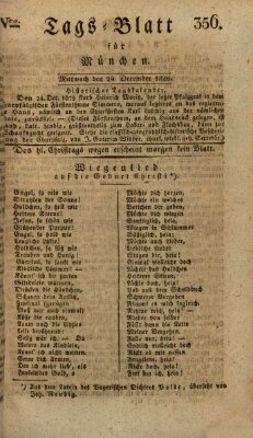 Tags-Blatt für München (Münchener Tagblatt) Mittwoch 24. Dezember 1828