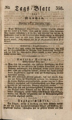 Tags-Blatt für München (Münchener Tagblatt) Samstag 27. Dezember 1828