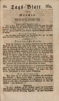 Tags-Blatt für München (Münchener Tagblatt) Montag 29. Dezember 1828