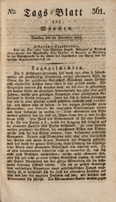 Tags-Blatt für München (Münchener Tagblatt) Dienstag 30. Dezember 1828