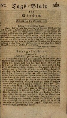 Tags-Blatt für München (Münchener Tagblatt) Mittwoch 31. Dezember 1828