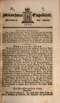 Münchener Tagblatt Mittwoch 7. Januar 1829