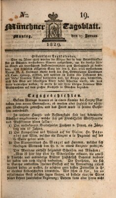 Münchener Tagblatt Montag 19. Januar 1829