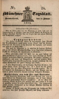 Münchener Tagblatt Samstag 24. Januar 1829