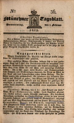 Münchener Tagblatt Donnerstag 5. Februar 1829