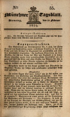 Münchener Tagblatt Dienstag 24. Februar 1829