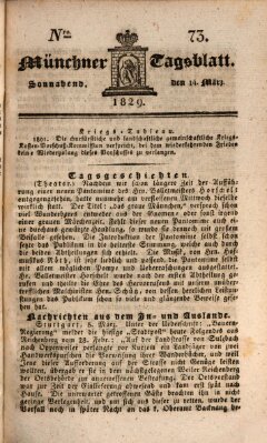 Münchener Tagblatt Samstag 14. März 1829