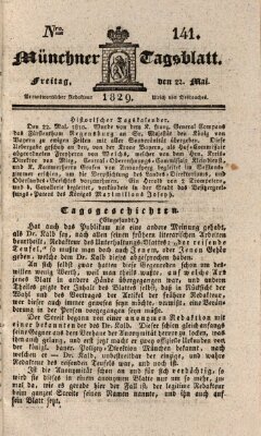 Münchener Tagblatt Freitag 22. Mai 1829