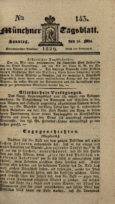 Münchener Tagblatt Sonntag 24. Mai 1829