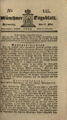 Münchener Tagblatt Dienstag 26. Mai 1829