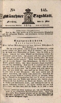 Münchener Tagblatt Freitag 29. Mai 1829