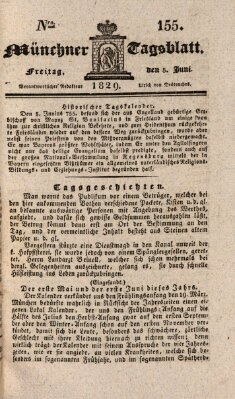 Münchener Tagblatt Freitag 5. Juni 1829