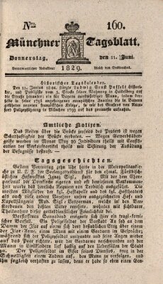 Münchener Tagblatt Donnerstag 11. Juni 1829