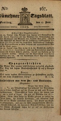 Münchener Tagblatt Freitag 19. Juni 1829