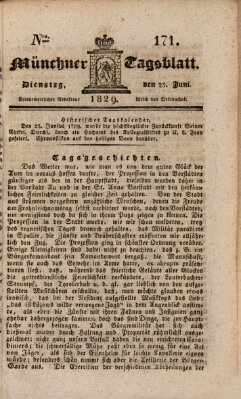 Münchener Tagblatt Dienstag 23. Juni 1829