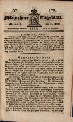 Münchener Tagblatt Mittwoch 24. Juni 1829