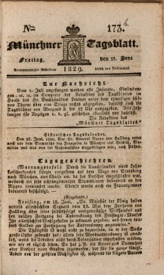 Münchener Tagblatt Donnerstag 25. Juni 1829