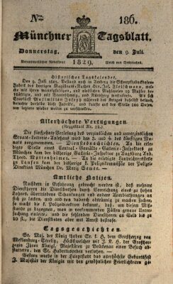 Münchener Tagblatt Donnerstag 9. Juli 1829