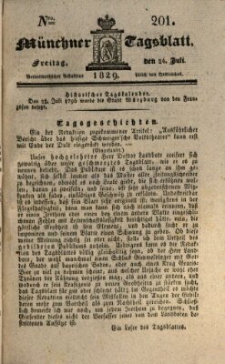 Münchener Tagblatt Freitag 24. Juli 1829