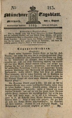 Münchener Tagblatt Mittwoch 5. August 1829