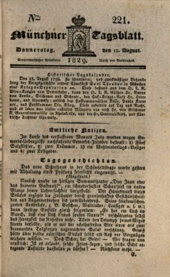 Münchener Tagblatt Donnerstag 13. August 1829