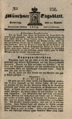 Münchener Tagblatt Sonntag 30. August 1829