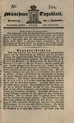 Münchener Tagblatt Samstag 5. September 1829