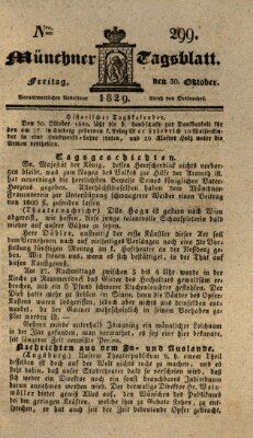 Münchener Tagblatt Freitag 30. Oktober 1829