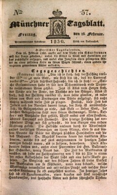 Münchener Tagblatt Freitag 26. Februar 1830