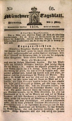 Münchener Tagblatt Dienstag 9. März 1830