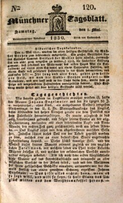 Münchener Tagblatt Samstag 1. Mai 1830