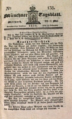 Münchener Tagblatt Mittwoch 19. Mai 1830