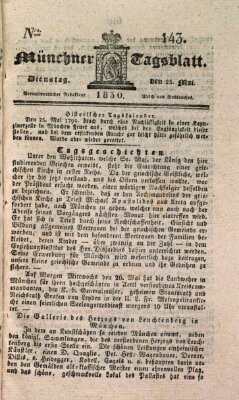 Münchener Tagblatt Dienstag 25. Mai 1830