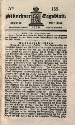 Münchener Tagblatt Montag 7. Juni 1830