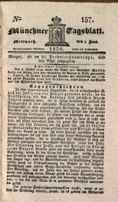 Münchener Tagblatt Mittwoch 9. Juni 1830