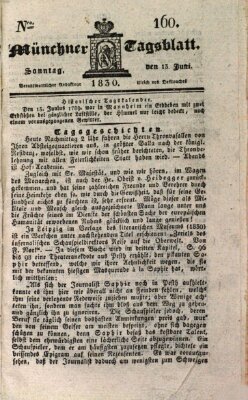 Münchener Tagblatt Sonntag 13. Juni 1830