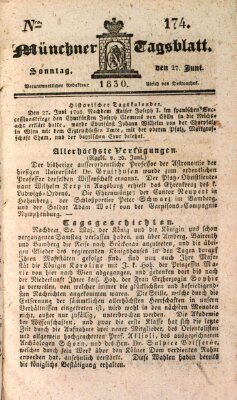 Münchener Tagblatt Sonntag 27. Juni 1830