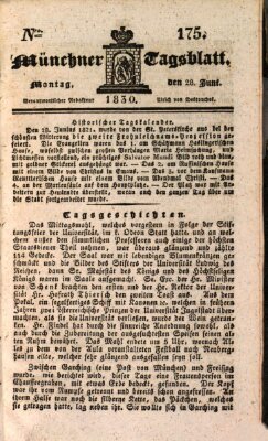 Münchener Tagblatt Montag 28. Juni 1830