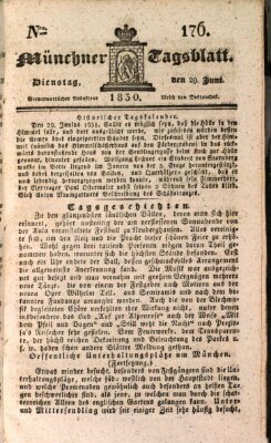 Münchener Tagblatt Dienstag 29. Juni 1830