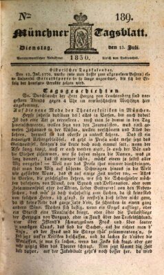 Münchener Tagblatt Dienstag 13. Juli 1830