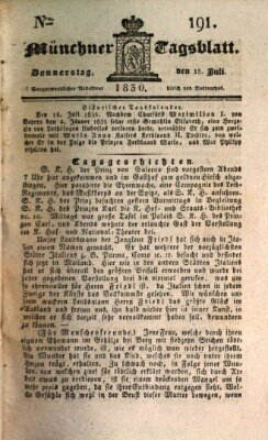 Münchener Tagblatt Donnerstag 15. Juli 1830