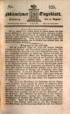 Münchener Tagblatt Sonntag 29. August 1830