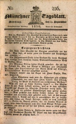 Münchener Tagblatt Sonntag 19. September 1830
