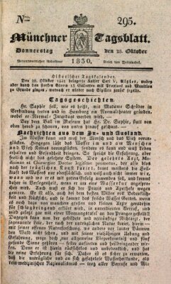 Münchener Tagblatt Donnerstag 28. Oktober 1830